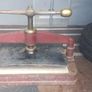 Antique Book  Press Metal and Bronze Solid highest quality working perfectly  Early 1900s  A3 size Image 2