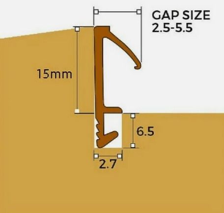 Brown wooden window seal 30m+ roll