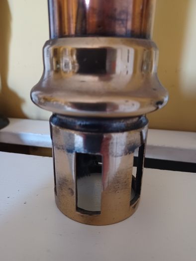 Antique Brass and copper pillar ornament
