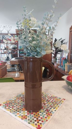 Fabulous Pair of Vintage Retro Arklow Pottery Tall Coffee Pots, No Lids, but Will Include One Damaged Lid - Perfect for High Display, or to Hold Flowers as Photographed