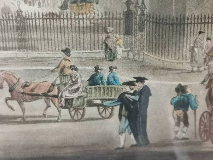Antique Hand Coloured Engraving 1800's