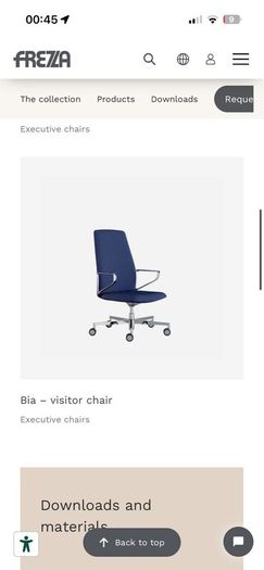 Frezza Bia Executive Office Chair-DeepCleaned!