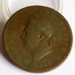 1826 Penny King George IV copper coin