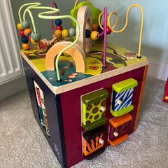 Battat Zany Zoo Wooden Activity Cube Assortment