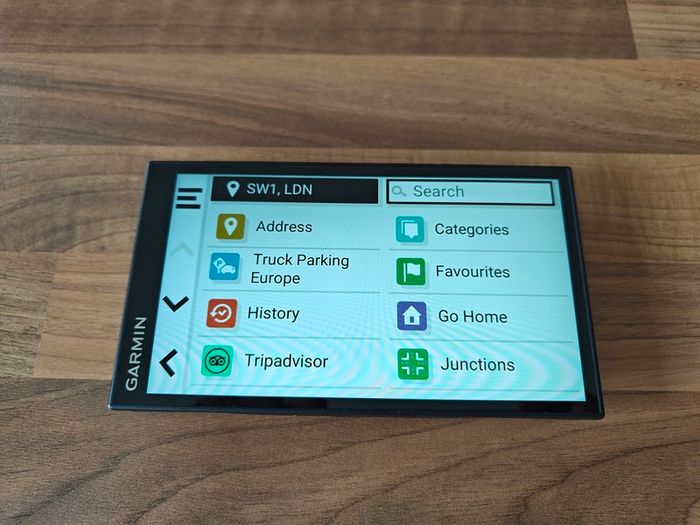 Garmin LGV 610 HGV sat nav - Eircodes - Europe map 2027