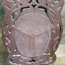 antique bog oak mirror Image 3
