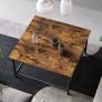 Coffee table square coffee table, coffee table, made of steel, with mesh shelf, square, industrial design, for living room, vintage brown-black Image 5