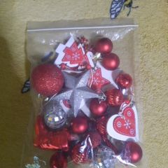 small bundle of Christmas decorations