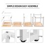 Modern Office Desk Computer Table Laptop Study Table Metal Steel Frame Easy Assemable Home Office Workstation Image 4
