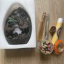 Large Backflow Incense Burner Holder Ceramic, Waterfall Mountain Incense Cones Burner with Free Cones Image 2