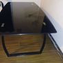 Black glass Dining table Image 4