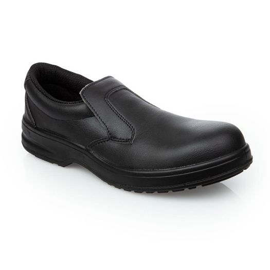 Slipbuster Unisex Safety Slip On Black Work Shoes