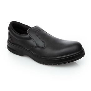 Slipbuster Unisex Safety Slip On Black Work Shoes