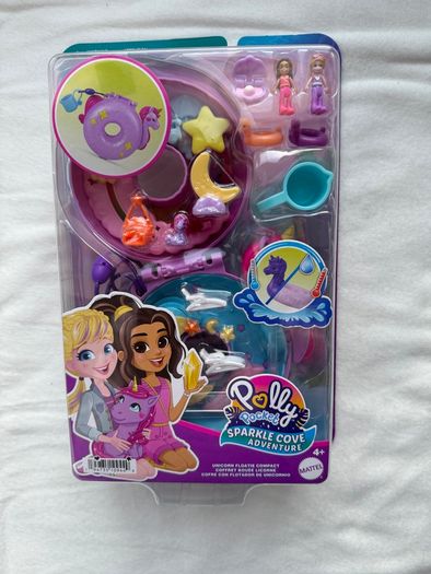 Polly Pocket Micro Doll Sparkle Cove Adventure Unicorn Floatie Compact Playset new Please look at the pictures