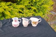 Lot of 3 china milk jugs postage possible
