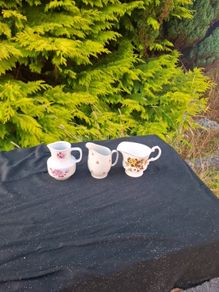 Lot of 3 china milk jugs postage possible