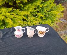 Lot of 3 china milk jugs postage possible