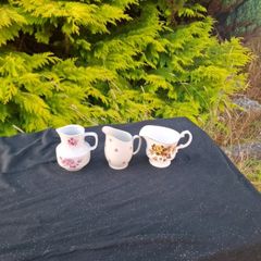 Lot of 3 china milk jugs postage possible