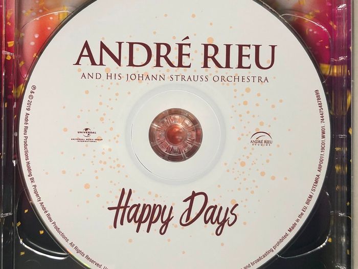 Andre Rieu [2019] Happy Days (CD & DVD Album)