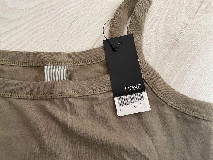 BNWT Next Ladies Khaki Vest Top Size 8