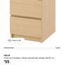 Malm bed with 4 drawers, mattress and lockers Image 4