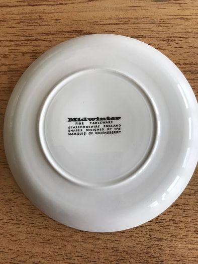 Vintage Retro Sienna Midwinter Saucer