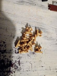 Lego minifigures accessories tap pearl gold 10 pieces