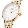 Brand New Daniel Wellington Petite 5-Link Evergold 28mm White Dial Gold Plated Steel Bracelet Watch. Image 3