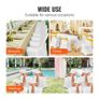 30 White Stretch Spandex Chair Covers - 30 PCS, Folding Kitchen Chairs Cover, Universal Washable Slipcovers Protector, Removable Chair Seat Covers, for Wedding Party Dining Room Banquet Event Image 5