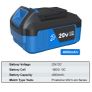 4000mAh work on 20V Lithium-Ion series Cordless Dirll/Brushless Wrench/Screwdriver/Circular Saw/Jig Saw Image 2