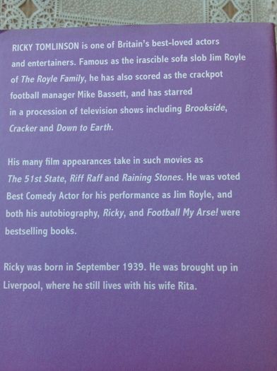 Celebrities My Arse.    Ricky Tomlinson.