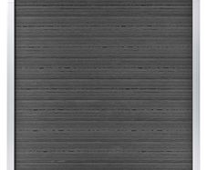Fence Panel WPC 180x186 cm Black