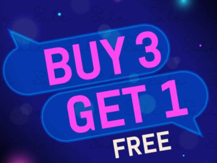 Buy 3 Items Get 1 Free
