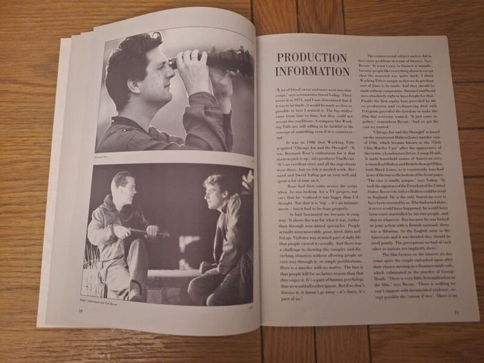 1990 Chicago Joe And The Showgirl Press Kit
