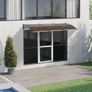 Window Door Awning Canopy 40" x 120", UPF 50+ Polycarbonate Entry Door Outdoor Window Awning Exterior, Front Door Overhang Awning Image 4