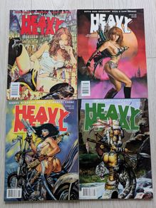 Lot of 4 Heavy Metal Magazines Comics 1997-2000
