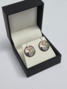 Brand New 925 Silver & 9ct Gold Earrings