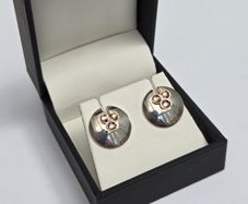 Brand New 925 Silver & 9ct Gold Earrings