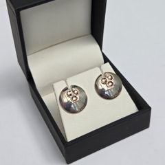 Brand New 925 Silver & 9ct Gold Earrings