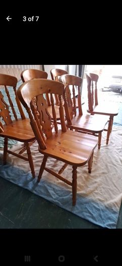 Solid Pine Kitchen Chairs