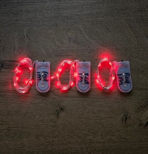 Christmas LED lights - 3 x 1M
