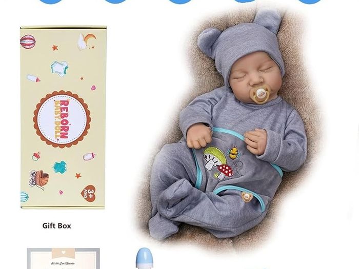 NEW SALE | Reborn Dolls Boy - 17 Inches Handmade Washable Reborn Babies Soft Vinyl Body