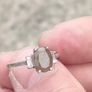 1.5 Carat brown Moonstone Sterling silver ring Image 3
