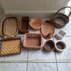 Wicker Baskets x 13