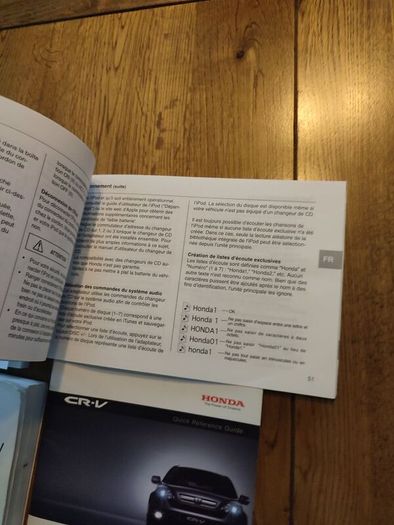 Honda CR-V owners manual booklets