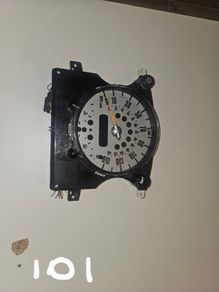 Vintage Speedometer Unit MPH/kmh Retro Car Part