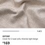Two Seater IKEA Ektorp Sofa/Couch Image 6