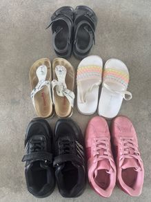 girls shoe bundle size 30-32
