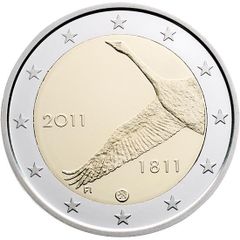 Finland 2 Euro Commemorative Coin 2011 - The Bank of Finland. Uncirculated.