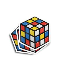 Rubix Cube Glossy Stickers 3-Pack